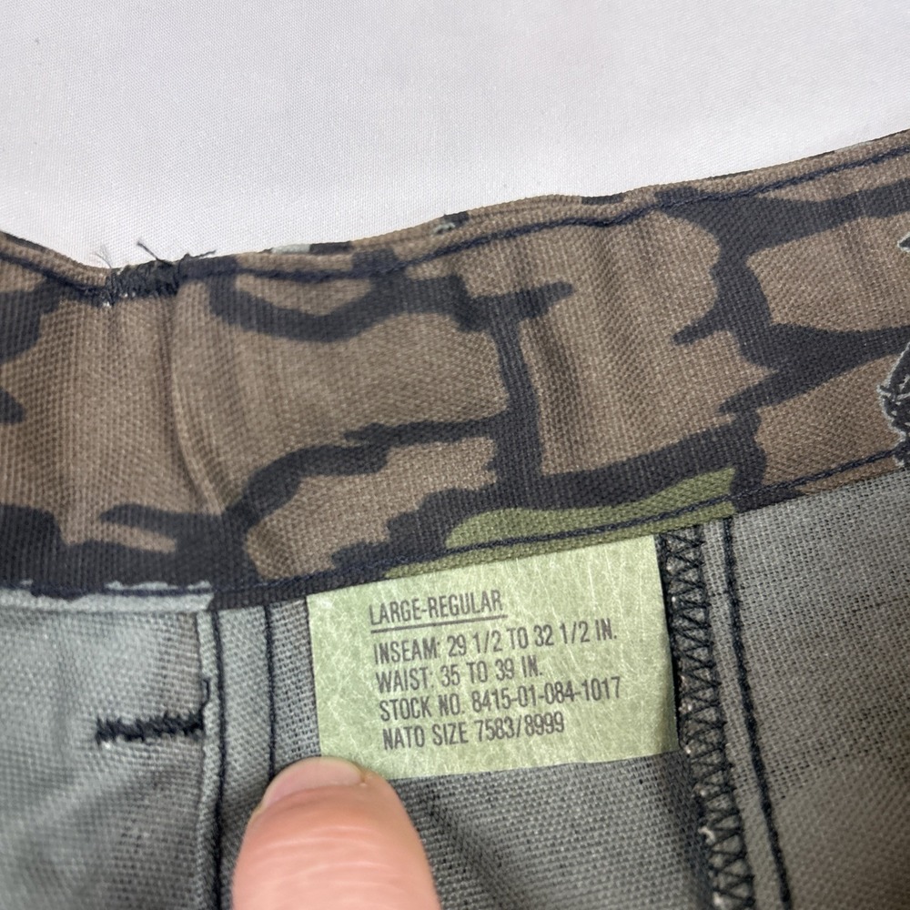 NOS VTG 80s Trebark Cargo Pants L Reg Canvas Turkey Camo Hunting Military NWTF - Picture 4 of 7